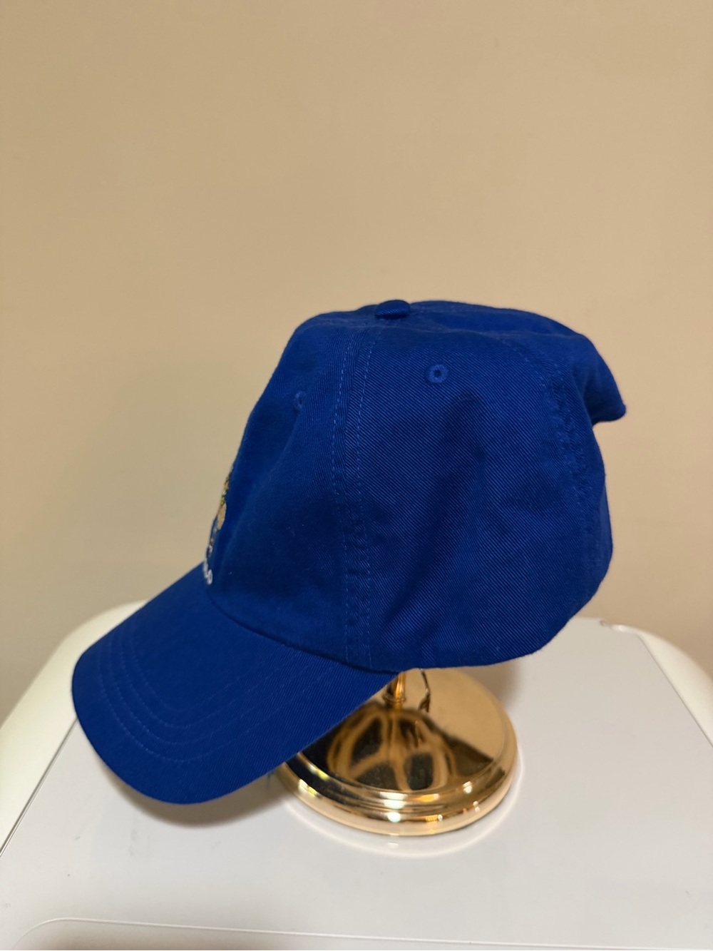 Polo by Ralph Lauren Royal Blue Bear Embroidered Kids Cap - Picture 2 of 3